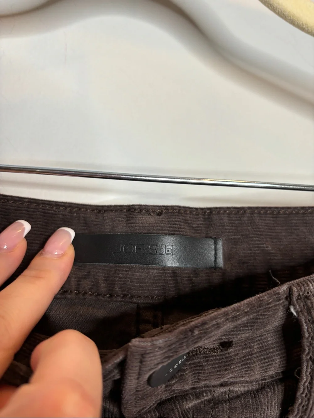 Joe's Jeans The Asher Cord Slim Jean Size 31 Espresso